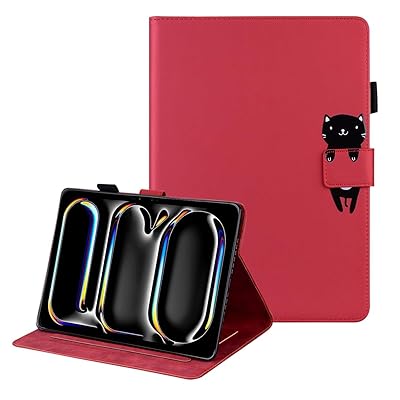 iPad Pro 13インチ ケース M4 (2024) iPad Pro13 ケース iPad Pro 13 2024 カバー 耐衝撃 アイパッドPro13 2024 ケース かわいい動物 iPad Pro 2024 13インチ ケース スカード収