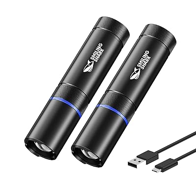 F1 懐中電灯,【アルミ合金・強力LEDハンドライト】高輝度フラッシュライト 4モード調光 ズーム調節 ス..