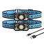 充電式 LED ヘッドライト TD-0168, 【集光・散光モード 2個入り】高輝度アウトドアヘッドランプ USB充電可能 白と赤ストロボ 広角照明 45°角度調整 超軽量 IPX4 防水防塵 最大8時間使用可能 キャンプ 登山 散歩 釣り 作業 停 3,724円