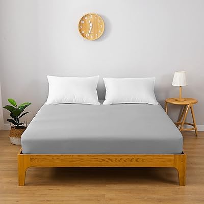 ボックスシーツ 吸水速乾 毛玉なし マチ30cm 抗菌防臭 7サイズ9色 オールシーズン クイーンサイズ セミダブル シングル ダブル セミシングル 柔らかな触感 洗える ベッドカバー/マットレス/敷き布団対応 (グレー, キング・180X200X3