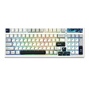 YZ98 99 キー メカニカル キーボード ガスケット搭載 ホットスワップ対応 BT5.0/2.4G/USB-C ワイヤレス ゲーミング キーボード NKRO 98% 1800 レイアウト RGB Linux/Win/Mac用 技適認証取得 (ホワ(2)