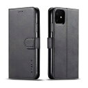 for iPhone 11ケース 手帳型 for アイフォン 11 手帳 ケース 高級PUレザー 衝撃吸収 全面保護 横置きスタンド機能付 財布型 携帯ケース カード収納 や指紋防止 擦り傷防止 男女性 上品な シンプル気質 スマホケース ベルトマグ(2)