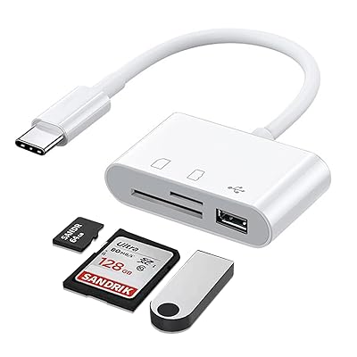 SDカードリーダー タイプc デジカメからスマホに転送 USB/SD/TF変換アダプタ SD/TFカ ...