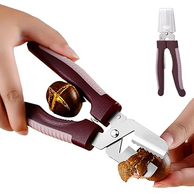 栗むき器 栗の皮むき鋏 栗剥き器 栗カッター 栗剥き 栗 皮剥き 殻剥き 鬼皮 渋皮 ピーラー 手が痛くならない 滑りにくい