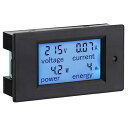 AC デジタル電圧計電流計 80-260V 20A LCD CT内蔵 マルチメーター 電圧 アンペア数 電力 エネルギー メーター 青いバックライトの表示 モニター 電流シャントビルトイン