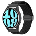 スマートウォッチバンド 替えベルト 20mm 弾力ナイロン製 マグネットバックル Galaxy Watch7/FE/6/6 Classic ガーミンForeru...