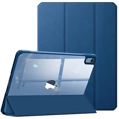 iPad 第11世代 (A16、2025) / 第10世代 (2022) ケース 11/10.9インチ 透明バックカバー 三つ折スタンド スリープ機能 軽量 薄型 傷つけ防止 PU合成レザー TPU(マリンブルー) iPad 第11世代 (A16、2025) / 第10世代 (2022) ケース 11/10.9インチ 透明バックカバー 三つ折スタンド スリープ機能 軽量 薄型 傷つけ防止 PU合成レザー TPU(マリンブルー)