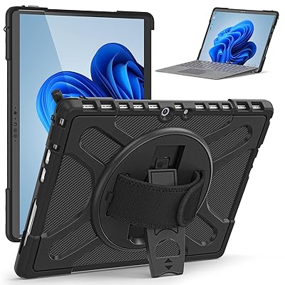 Surface Pro 11/Surface Pro 10/Surface Pro 9 ケース 耐衝撃 360°回転スタンド機能 マイクロソフト surface pro9/pro10/Pro11カバー (13 インチ) おしゃれ サーフェス プロ11