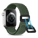 バンド Apple Watch 41/40/38mm 用 交換ベルト 編み 腕時計バンド Apple Watch Series 9 41mm 対応 弾力性 ベル...