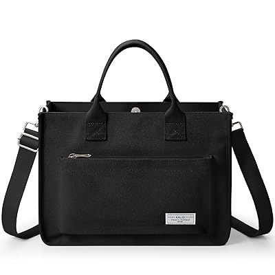 トートバッグ レディース 5ポケット 3WAY使い 脱着可能肩紐 ショルダーバッグ 大容量 自立 キャンバストート 帆布 トートバッグ 通学 通勤用 男女兼用 ボタン式 （ブラック）