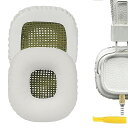イヤーパッド QuickFit 互換性 パッド マーシャル Marshal Major, Major II, Major 2 ヘッドホンに対応 イヤパッド/イヤークッション/イヤーカップ (プロテインレザー/白い)