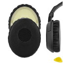 イヤーパッド QuickFit 互換性 パッド ゼンハイザー Sennheiser HD228, HD238, HD218, HD219, HD229, HD239, HD220 ヘッドホンに対応 パッド イヤー/イヤーカッププロテインレザー (ブラ