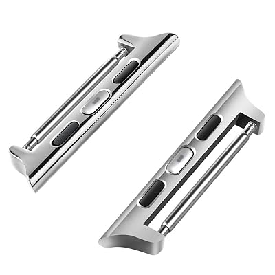 Apple Watch Series 8/7/6/5/4/3/2/1/SEアダプター 38mm 40mm 41mm, apple watchバンドアダプター iWatch ステンレス製連結器 アップルウォッチ8ストラップ交換金具ラグ 一体型(シルバー Apple Watch Series 8/7/6/5/4/3/2/1/SEアダプター 38mm 40mm 41mm, apple watchバンドアダプター iWatch ステンレス製連結器 アップルウォッチ8ストラップ交換金具ラグ 一体型(シルバー