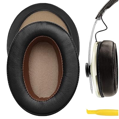 イヤーパッド QuickFit 互換性 パッド ゼンハイザー Sennheiser Momentum 2.0 Over-Ear ヘッドホンに対応 パッド イヤー/イヤーカップ (プロテインレザー/ダークブラウン)