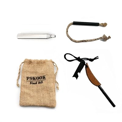 火打ち石 火打ち石セット マグネシウム棒 メタルマッチ スクレーパー 火起こし ファイヤースターターキ..