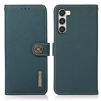 Galaxy S23 5G ケース 手帳型 本革 ギャラクシー S23 SC-51D SCG19 本革 財布型 シュリンクカーフレザー 高級本皮 耐衝撃 マグネット式ボタン スピーカーホール付き カード収納 大容量 3枚 写真収納 横置きスタンド機能