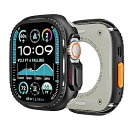 for Apple Watch Ultra 2/Ultraケース 49mm 亜鉛合金素材 アップルウォッチウルトラバンパー アップルウォッチウルトラカバー+背面ケースの2 in 1デザイン 防傷 耐衝撃 Apple Watchアクセサリー apple(2)