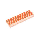 M.2 ヒートシンク 銅 m2 ssd 2280冷却シンク サーマルパッドセット付き 70mm x 20mm x10mm 1個