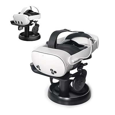 VR スタンド For Quest 3S/Quest 3/PICO 4/Vision pro/PS VR2 に対応 VR ヘッドセット アクセサリー 、Quest/Quest 2 に対応ヘッドセットおよびコントローラー用スタンド (黒) VR スタンド For Quest 3S/Quest 3/PICO 4/Vision pro/PS VR2 に対応 VR ヘッドセット アクセサリー 、Quest/Quest 2 に対応ヘッドセットおよびコントローラー用スタンド (黒)