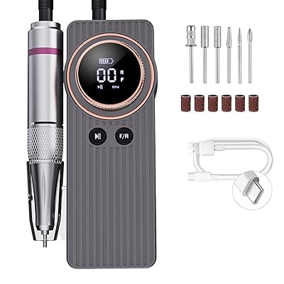 電動ネイルマシン 携帯用ネイルマシーン 電動ネイルマシンキット 充電式ネイルドリル 0-35000RPM スピード調節可能 正逆回転 ジェルネイル研磨 爪やすり 爪磨き マニキュア対応 ビット6個 日本語説明書付き 電動ネイルマシン 携帯用ネイルマシーン 電動ネイルマシンキット 充電式ネイルドリル 0-35000RPM スピード調節可能 正逆回転 ジェルネイル研磨 爪やすり 爪磨き マニキュア対応 ビット6個 日本語説明書付き