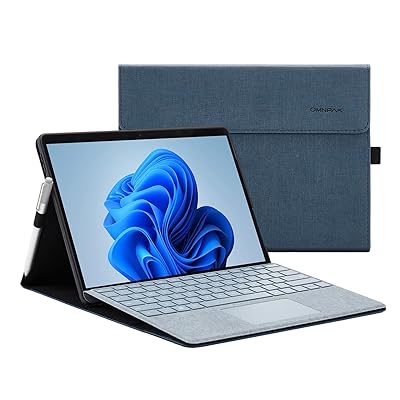 Microsoft Surface Pro 8 2021 ケース 専用 保護カバー 表面内蔵保護カバー 多視角 スタンド ケース キーボードを収納可能軽量 薄型 ペンホルダー付き PU スマート カバー