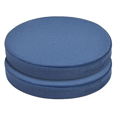 座布団 クッション 2重構造 低反発2cm 高反発3cm ラウンドクッション 椅子用 直径 40cmx5cm厚み 丸型 快適座り心地 丸型チェアパッド フロアク...