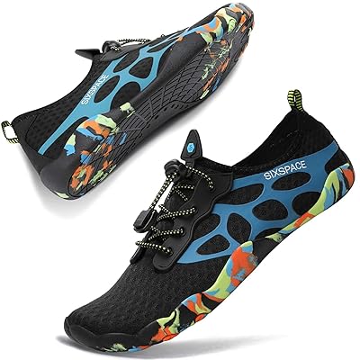 楽天グリーンフィールドジャパンマリンシューズ ウォーターシューズ アクアシューズ ビーチシューズ ヨガ 水陸両用 軽量 通気 男女兼用 水泳靴 スニーカー ブルー 24cm