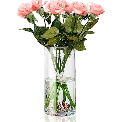 花瓶 ガラス,透明,高さ30cm,おしゃれ花器,リビング、寝室、オフィスなどの装飾に適しています 花瓶 ガラス,透明,高さ30cm,おしゃれ花器,リビング、寝室、オフィスなどの装飾に適しています