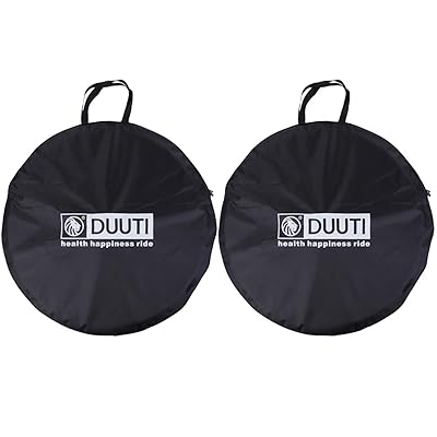 ホイールバッグ 2本用 輪行 26インチ 27.5インチ 29インチ 自転車 収納 保管 車輪保護 サイクリング ロードバイク マウンテンバイク クロスバイク MTB BMX (26インチ)