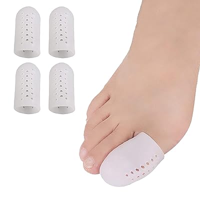 足指 キャップ プロテクター つま先衝撃ジェル 足指 足の親指キャップ 足爪保護キャップ 通気性 トウモロコシ ハンマーつま先( 4個セット) 足指 キャップ プロテクター つま先衝撃ジェル 足指 足の親指キャップ 足爪保護キャップ 通気性 トウモロコシ ハンマーつま先( 4個セット)