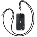 スマホ ストラップ 首掛け/肩掛け/斜め掛け 任意のスマホ にも対応 ネックストラップ 紛失防止 落下防止 長さ調整可能