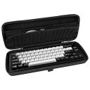 ハードトラベルケース コンパクト 65% キーボードノブ用 コンピューター 68 キー ワイヤレス/有線キーボード 持ち運び用収納ボックスバッグ Keychron Q2 V2 FNATIC STREAK65 エイスース ASUS ROG Falchi