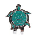 ゴルフクリップ ボールマーカー ゴルフハットクリップ ステンレス 磁性 マグネット 6パータン(亀)