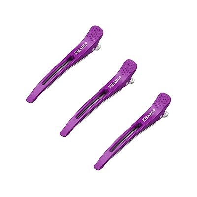 ダッカール ヘアピン ヘアクリップ メンズ 美容師 プロ用 前髪 髪留め クリップ ブロッキング 跡がつかない ヘア ピン 大きめ 3本セット 11.5cm 紫 ダッカール ヘアピン ヘアクリップ メンズ 美容師 プロ用 前髪 髪留め クリップ ブロッキング 跡がつかない ヘア ピン 大きめ 3本セット 11.5cm 紫