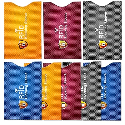 スキミング防止 防磁カードケース RFID 磁気防止 ICカード クレジットカードケース カードカバー 薄型 防水 個人データ保護 ブラック ブルー イェロー ...