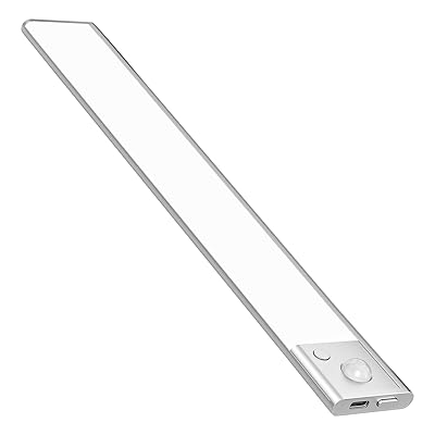 人感センサーライト LEDセンサーライト バーライト 23cm 3色調整可能 無段階調光 Type-C 充電式ライト 階段ライト キャビネットライト 120° 3M誘導距離 屋内 マグネット 配線工事不要 超薄型設計 省エネ 高感度 高輝度 寝室 廊