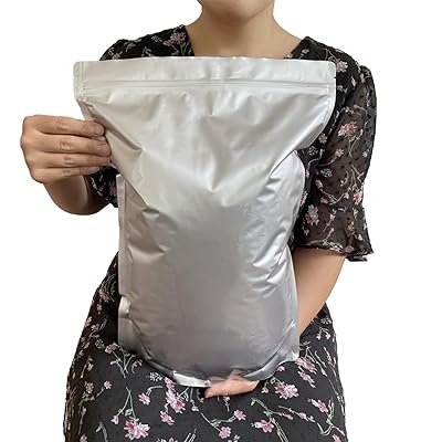 お米保存袋 米袋 5kg お米 保存容器 アルミ袋 ジッパー付き 袋 (冷蔵庫保存) チャック付き 遮光袋 (XL：米袋 5kg用5枚)