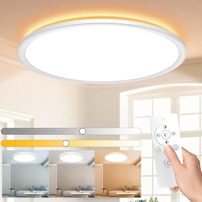 【節電対策】 LEDシーリングライト 6畳 24W 調光調色 常夜灯 リモコン付き 極薄型 工事不要 3000-6500K 雰囲気ナイトライト メモリ機能 照明器具 天井照明 LED照明ライト 省エネ 室内照明 屋内照明 リビング/寝室/書斎/オフィ