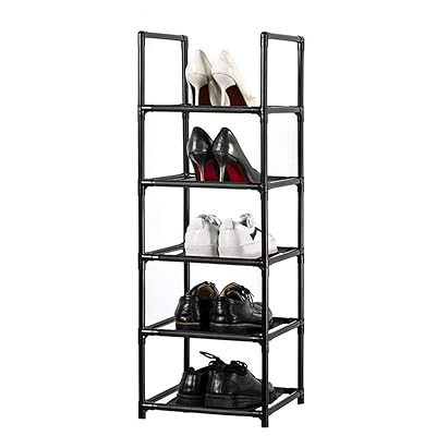 シューズラック 5段 靴収納 靴棚 5足 下駄箱 省スペース シューズボックス スリム 玄関に靴を効率収納 ..