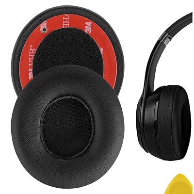 QuickFit イヤーパッド 互換性 パッド ビーツバイドクタードレ Beats Solo 2 Wireless, Solo2.0 Wireless (B0534) On-Ear ヘッドホンに対応 イヤパッド/イヤークッション/イヤーカップ ( プ