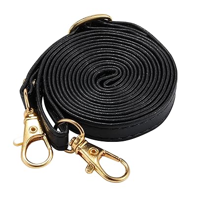 UnivoColors キルティングレザー調手帳型スマホケース（別売）専用ショルダーストラップ 高質PU+ステンレス スマホケースをミニショルダーバッグに変身させる(ブラック)