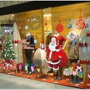 クリスマスの静電気ステッカー サンタクロースクリスマスツリー雪だるま スノーフレーク白鹿DIYドアと窓の壁画ステッカー動くことができる