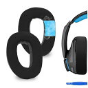 イヤーパッド Sport 互換性 パッド ゼンハイザー Sennheiser GSP 300, GSP 301, GSP 302, GSP 303, GSP 350, GSP 370 ヘッドホンに対応 パッド イヤー/イヤーカップ 冷却ジェル (ブラ