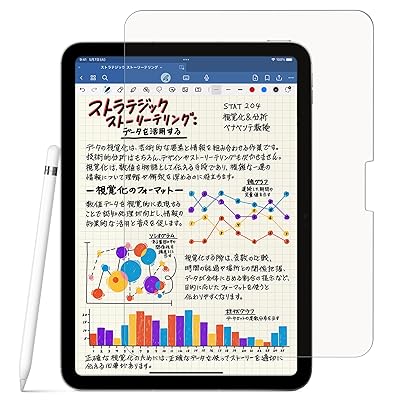 iPad Pro 13インチ M4 2024年モデル用フィルム 紙のようなフィルム ブルーライトカット ペーパーライク 紙のような描き心地 反射低減 非光沢 アンチグレア ペン先磨耗防止 保護フィルム