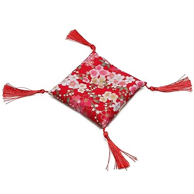 置物 用 座布団 和風 花柄 桜柄 千羽鶴柄 10cm 15cm 20cm 布袋や仏像や招き猫や水晶や風水置物 や人形..