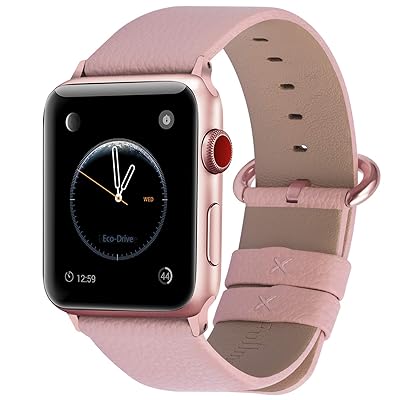 Apple Watch対応 バンド 42mm 44mm 45mm 49mm ベルト アップルウォッチバンド apple watch 9 8 7 6 5 4 3 2 1 SE SE2 Ultra Ultra2 バンド 本革レザー 交換バンド ピンク+ロ