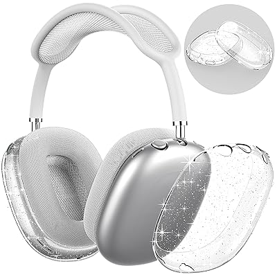 AirPods Max カバー クリア ケース ソフト TPU 保護イヤーカップ カバー アクセサリー 【指紋防止 傷防止 防塵】 (クリアキラキラ) AirPods Max カバー クリア ケース ソフト TPU 保護イヤーカップ カバー アクセサリー 【指紋防止 傷防止 防塵】 (クリアキラキラ)