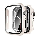 【2024改良ケース】 for アップルウォッチ9/8/7 カバー 41mm Apple Watch 9/8/7 カバー 41mm PC素材 アップルウォッチ ケース ガラスフィルム 一体型 日本旭硝子材 二重構造 Apple Watch ケース 全(2)