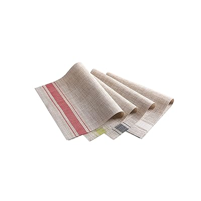 4枚セット 和風 ランチョンマット プレースマット テーブルマット 撥水 防汚 丸洗い お手入れ 簡単 滑り止め 摩擦 耐える 断熱 飾り 食卓 上品 雰囲気 PVC製 大人 子供 対応 家庭 レストラン 用