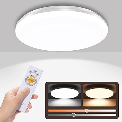 LEDシーリングライト6畳 28W 3800LM シーリング+ライト調色/調光タイプ 昼光色 電球色 リモコン付き 調光タイプ LEDライト 常夜灯モード メモリ機能 30分/60分スリープタイマー 玄関 寝室 和室 台所 洗面所 天井照明 PSE認